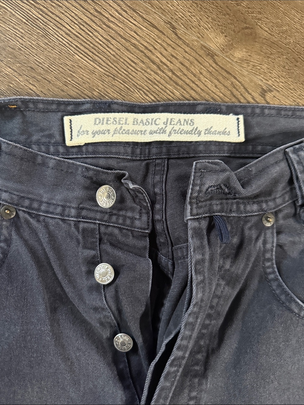 Vintage Diesel Men’s Charcoal Relaxed Jeans 30X30 - Picture 4 of 7